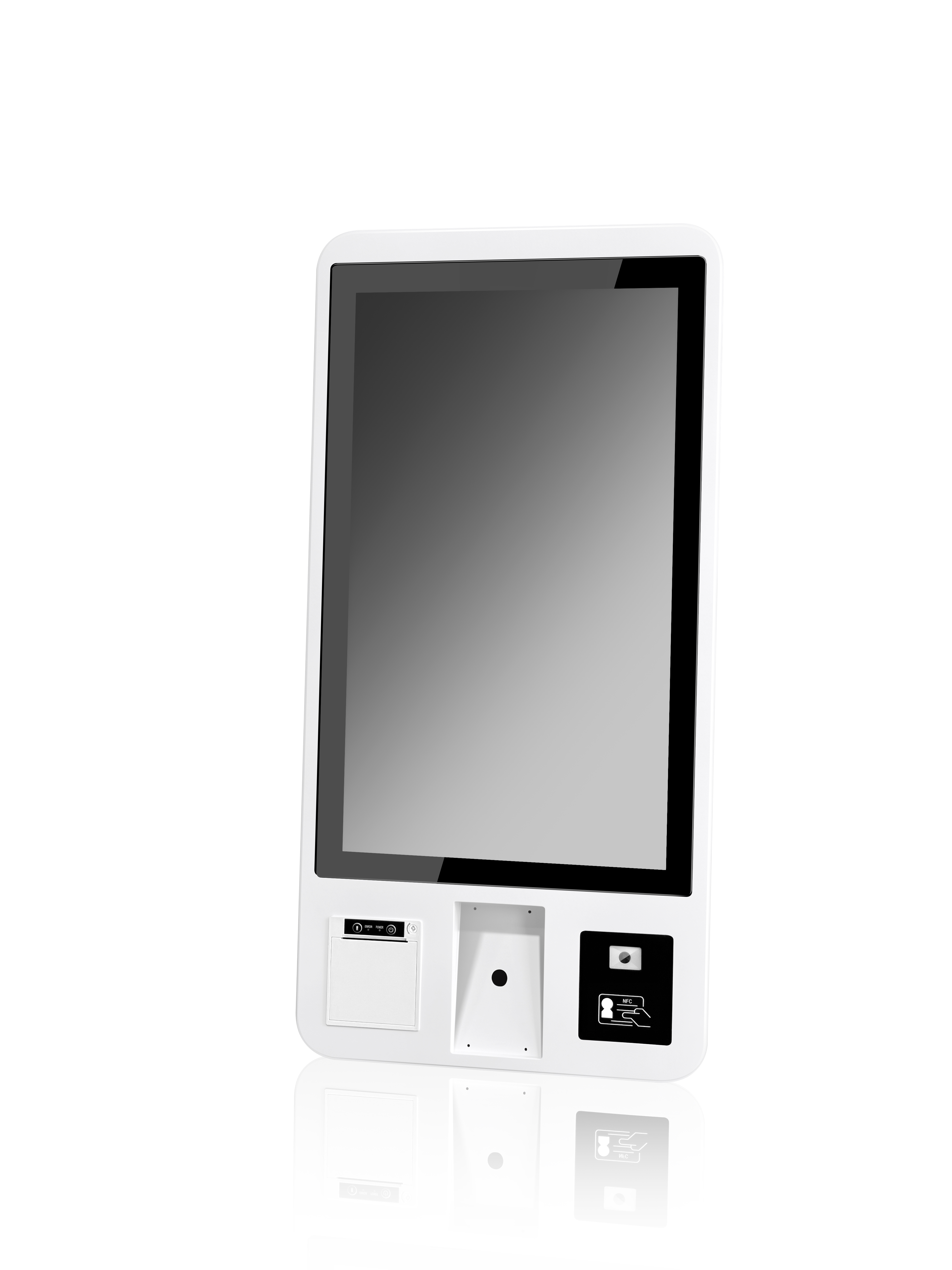 Kiosk32 32" Self-Checkout Kiosk with Printer Scanner NFC | Wall-Mount